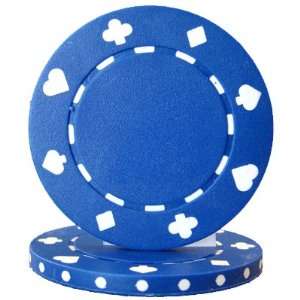    7.5 Gram 4 Suits Composite Poker Chip blue