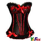 2012 Sexy Corset Bustier Top With G string S/M/L/XL/XXL PINK/RED/GREEN 