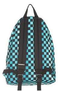 YAK PAK BASIC STUDENT BACK PACK OMBRE TURQUOISE CHECK DESIGN  