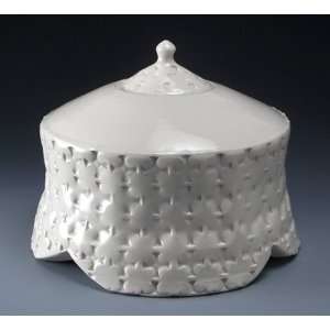  Purist White Clover Leaf Porcelain Cremation Urn Patio 