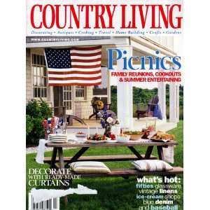   Country Living Magazine July 2000   Picnics Editors of Country Living