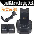   Charging Station Dock+2 Rechargeable Battery For xBox360 Controller