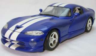 Dodge Viper GTS Coupe Blue Maisto 1:18 Scale Diecast Model Car  