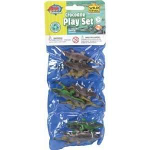  Eco Expedition Crocodile Playset: Dozen Plastic Mini 
