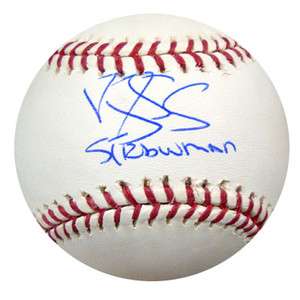 DARRYL STRAWBERRY AUTOGRAPHED SIGNED MLB BASEBALL STRAWMAN PSA/DNA 