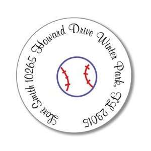  Polka Dot Pear Design   Round Stickers (Baseball Fever 