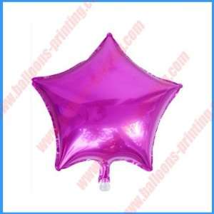   foil balloons  the pink star shape foil balloons: Toys & Games