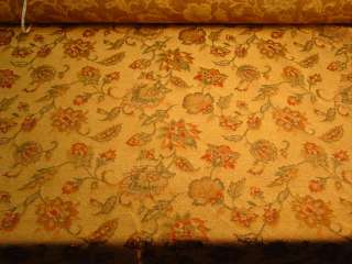 Birchwood Green Red Gold Paisley Upholstery Fabric bty  