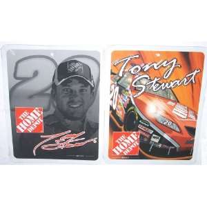   Stewart The Home Depot #20 Nascar Racing Tin Sign Set of 2: Toys