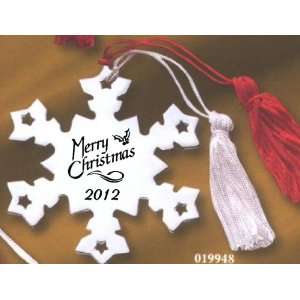    Metal Snowflake Merry Christmas 2012 Ornament: Everything Else