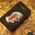 Handmade Luxury Swarovski Crystal Case Cover Skin For iPhone 4G 4S 
