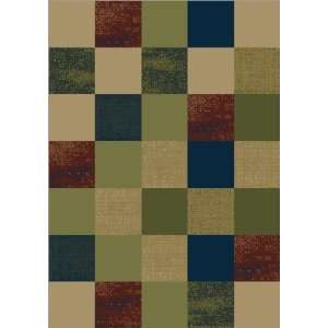   Transitional Area Rugs Green 5x8 Act. Sz. 53x75 Kitchen & Dining
