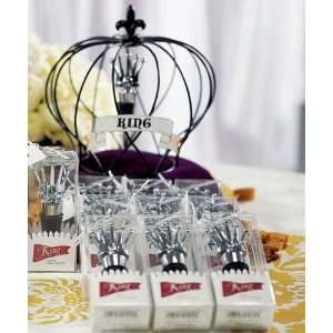 King Crown with Crystals Wine Stopper in Gift Packaging  