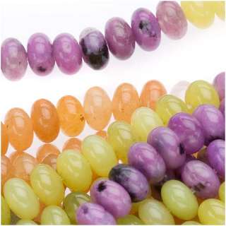 Gemstone Bead Lot Mix 6mm Rondelle Beads /15.5 Strand  