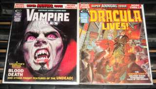  Age Curtis Horror Comic Magazine Lot 62pc #1s Dracula Zombie  
