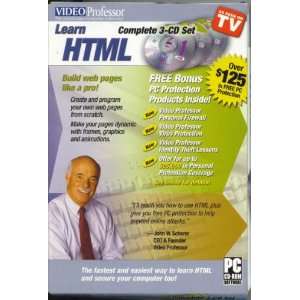  Video Professor   Learn HTML   Complete 3 CD Set Video 
