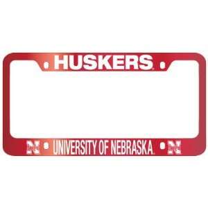 Johnson County Cavaliers Nebraska Cornhuskers License Plate Frame