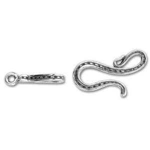    Sterling Outlined Hook and Eye Clasp Set Arts, Crafts & Sewing