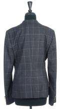 Authentic DOLCE & GABBANA Gray Plaid Jacket Coat, size 46 12  