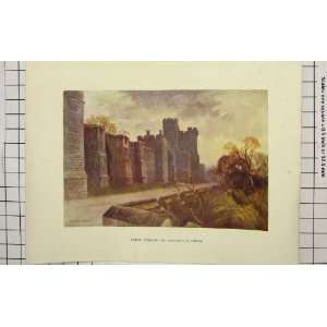   Colour Print Haslehust North Terrace Winchester Tower