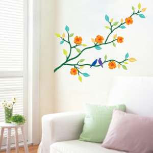 BLOOMING TREE Mural Art Removable Wall Stickers Paper  