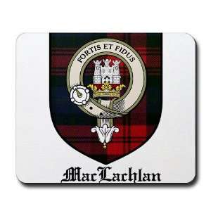 MacLachlan Clan Crest Tartan Family Mousepad by   