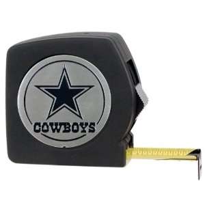  Dallas Cowboys Nfl 25 Black Tape Measure: Sports 