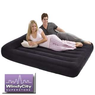 Intex Full Air Bed Pillow Rest Mattress Airbed w/ Pump  