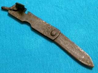 ODD ANTIQUE WW2 JAPANESE P38 CAN OPENER JACK KNIFE POCKET WATCH FOB 