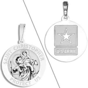  Saint Christopher Doubledside Army Medal Jewelry