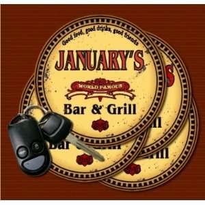  JANUARYS Family Name Bar & Grill Coasters Kitchen 
