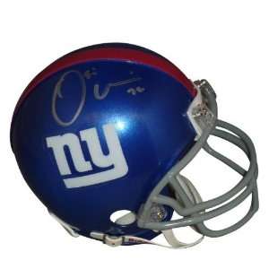  Osi Umenyiora Autographed Mini Helmet   Autographed NFL 