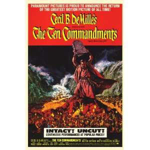 The Ten Commandments Movie Poster (11 x 17 Inches   28cm x 44cm) (1966 