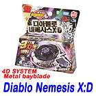 Beyblade Metal Fusion 4D Masters SYSTEM DIABLO NEMESIS XD BB 122