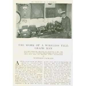   Article Work of a Wireless Telegraph Operator 