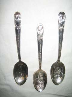 VINTAGE collector Spoons Wm Rogers USA Presidents  