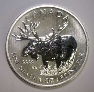 2012 Canadian MOOSE ~ 1 OZ .9999 Silver ~ $5 CANADA  