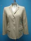 ANN TAYLOR 2pc Linen Wool Silk Dress Suit sz 8P 10  
