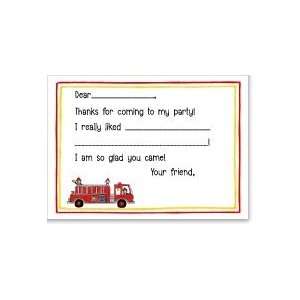  Fire Truck Flat Card: Toys & Games