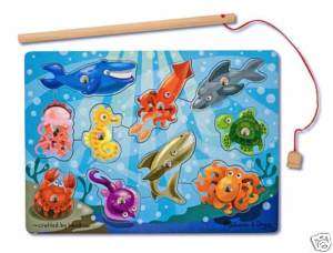 Magnetic FISHING GAME ~ Melissa & and Doug ~ ages 3+ 000772037785 