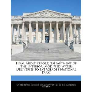  Final Audit Report, Department of the Interior, Modified 