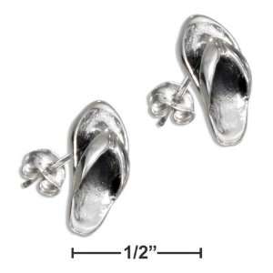  Sterling Silver Flip Flop Earrings   JewelryWeb Jewelry