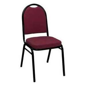  Heavy Duty Banquet Stacking Chair  Burgundy Pindot Fabric 