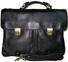   Bull Leather 14 Laptop Briefcase Messenger Shoulder Business Bag Br