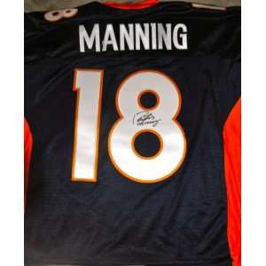 Peyton Manning Denver Broncos Hand Signed Autographed Football Jersey