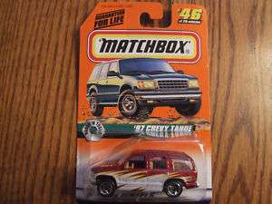 Matchbox 75 Series 1997 Chevy Tahoe SUV (Red) #46  
