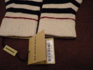 BURBERRY gloves Large Nova Check one size wool NWT  