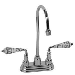  BAR 248PG PG Polished Gold Bathroom Sink Faucets 4 Centerset Bar