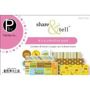  Pebbles Inc. Share & Tell 4 Inch by 6 Inch Creative Pad 