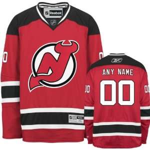   Devils Red Premier Jersey: Customizable NHL Jersey: Sports & Outdoors